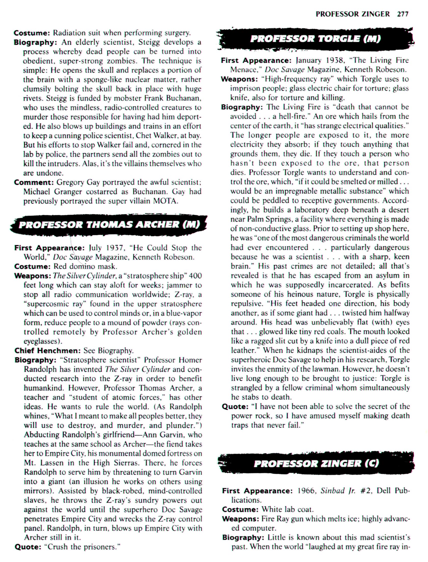 Read online The Encyclopedia of Super Villains comic -  Issue # TPB (Part 2) - 60