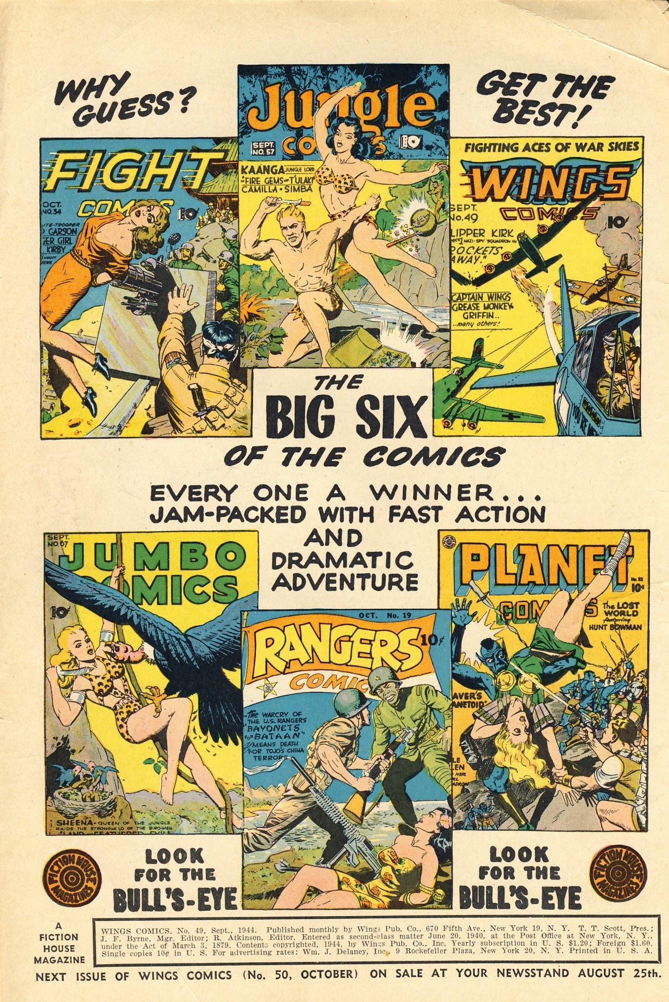 Read online Wings Comics comic -  Issue #49 - 2
