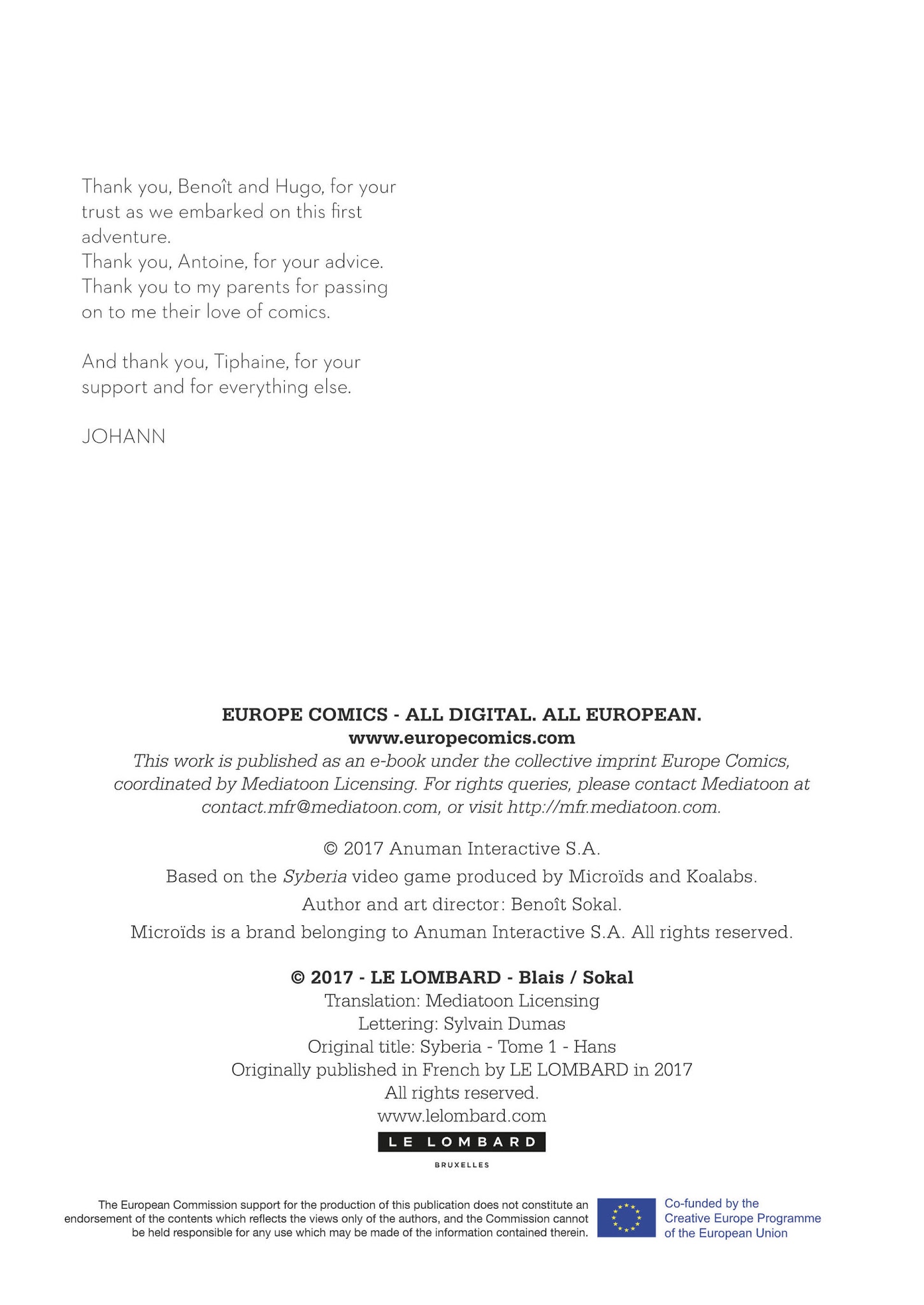 Read online Syberia comic -  Issue #1 - 23