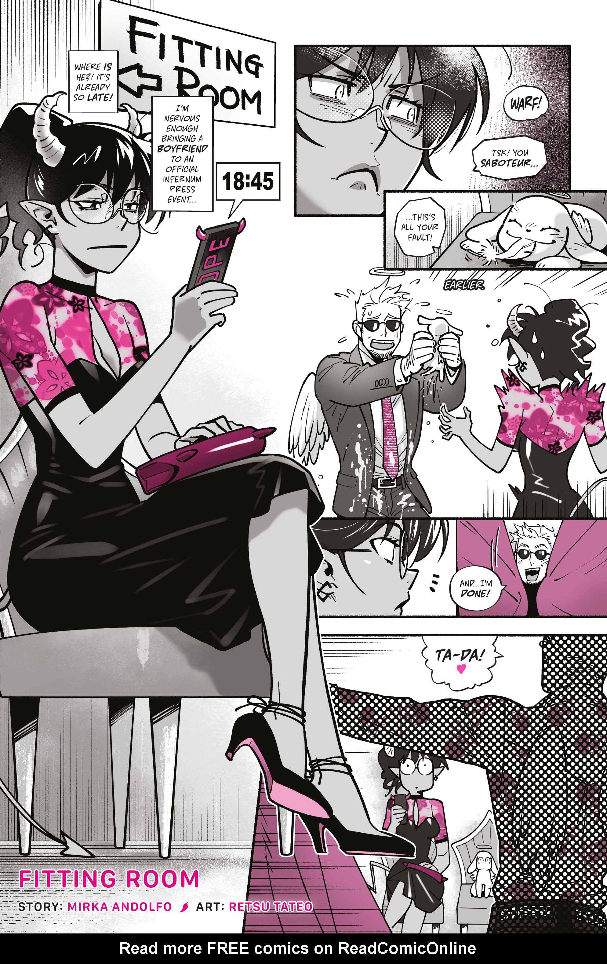 Read online Mirka Andolfo's Sweet Paprika: Black White & Pink (One-Shot) comic -  Issue # Full - 38