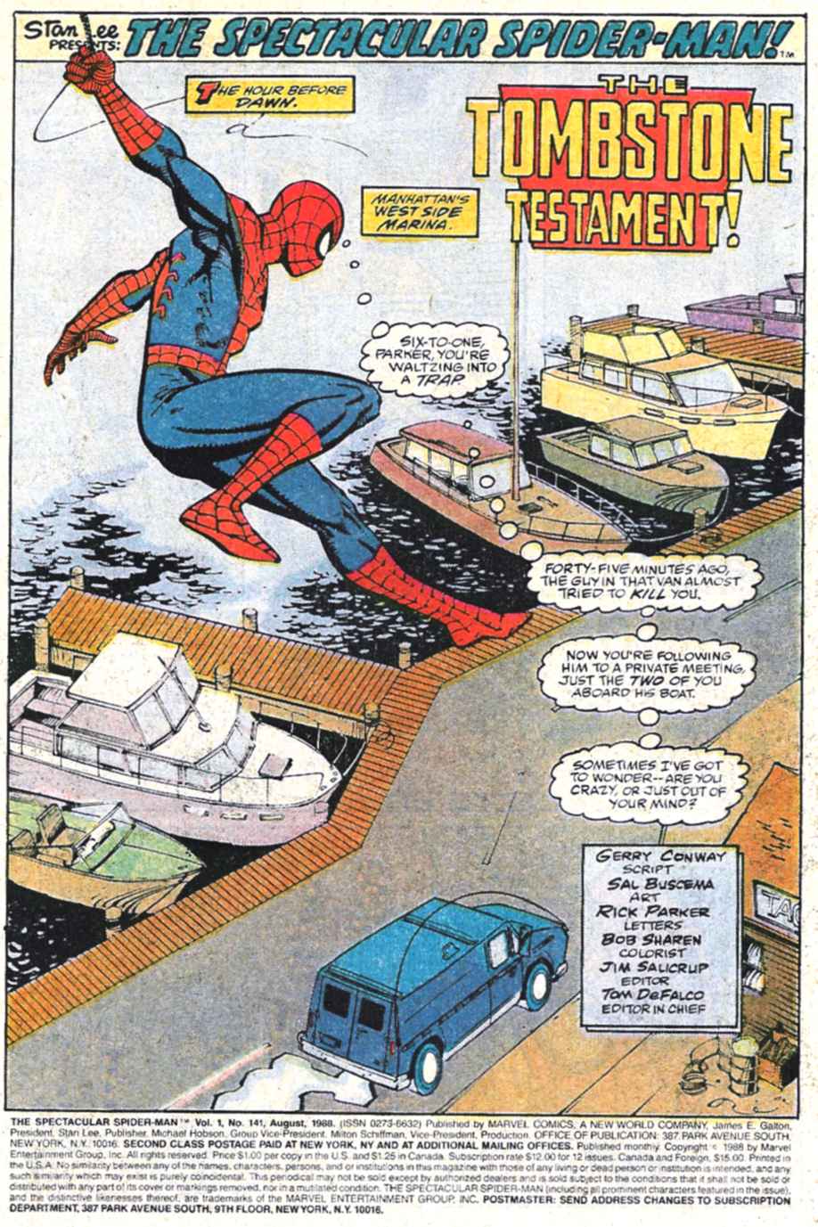 Read online The Spectacular Spider-Man (1976) comic -  Issue #141 - 2