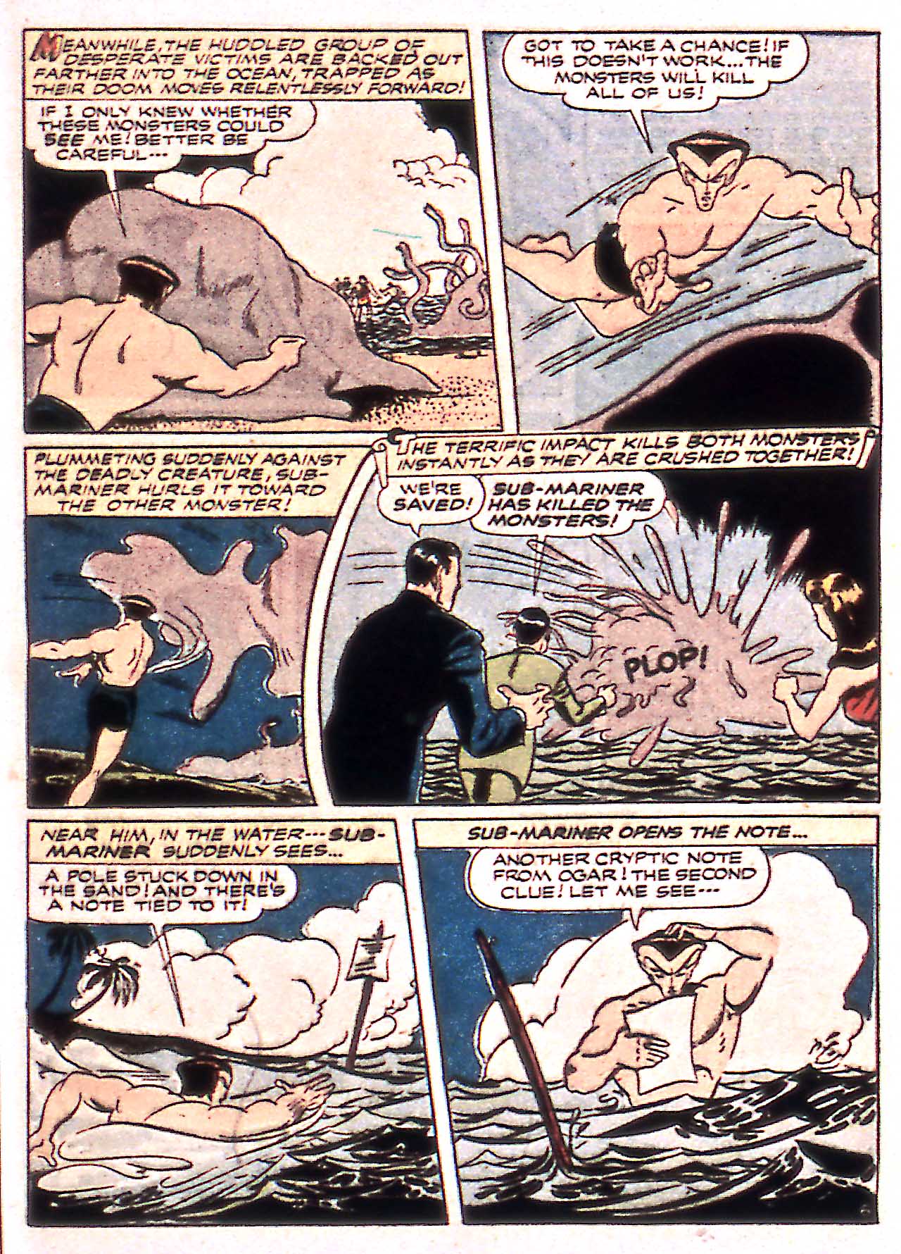 Read online Sub-Mariner Comics comic -  Issue #14 - 35