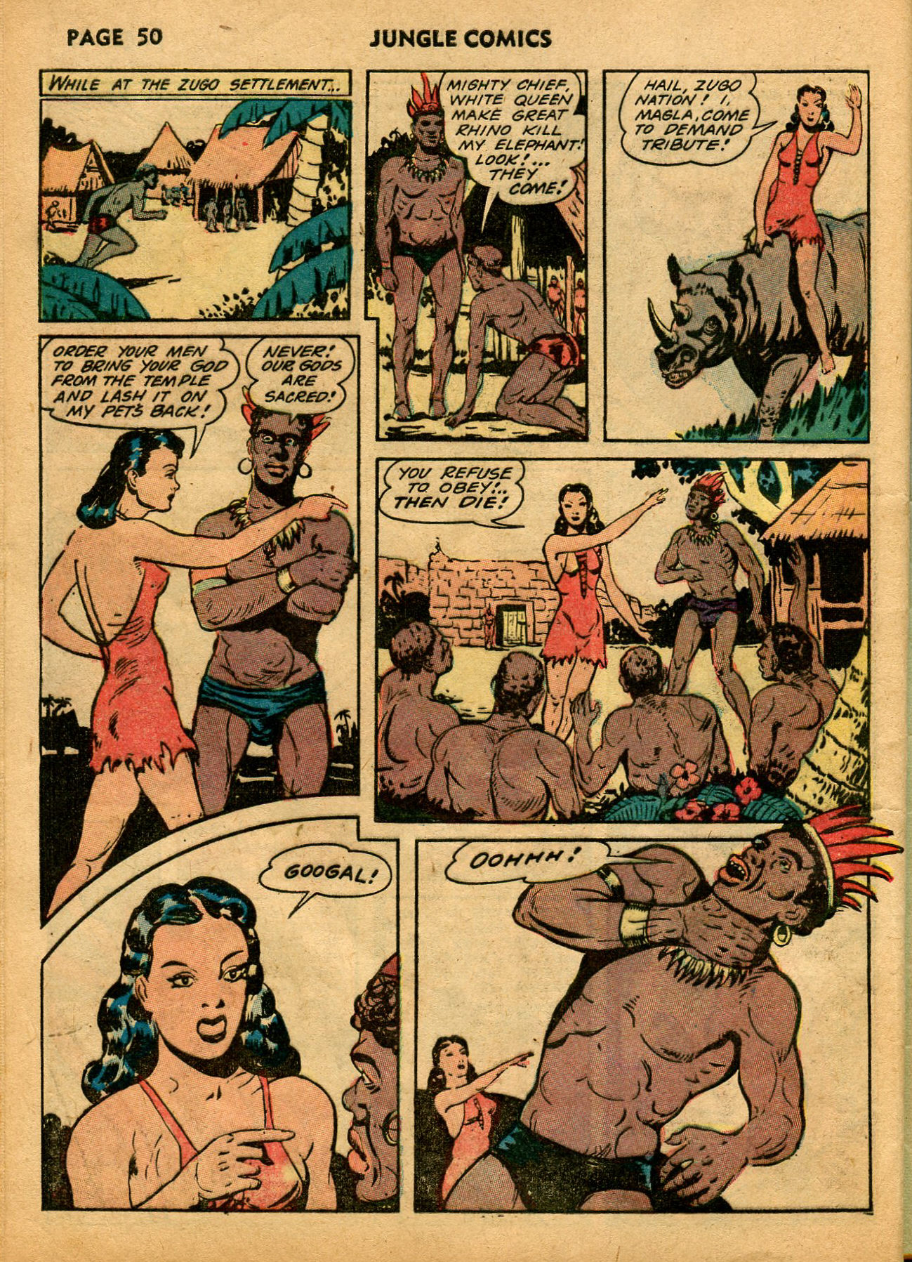 Read online Jungle Comics comic -  Issue #40 - 52