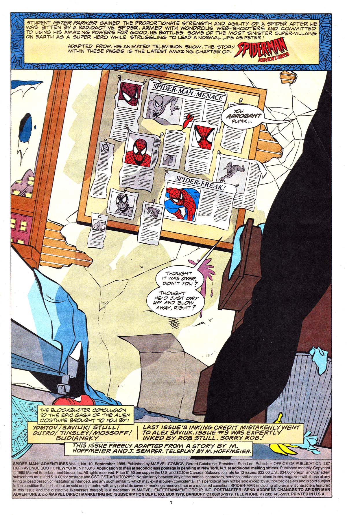 Read online Spider-Man Adventures comic -  Issue #10 - 2