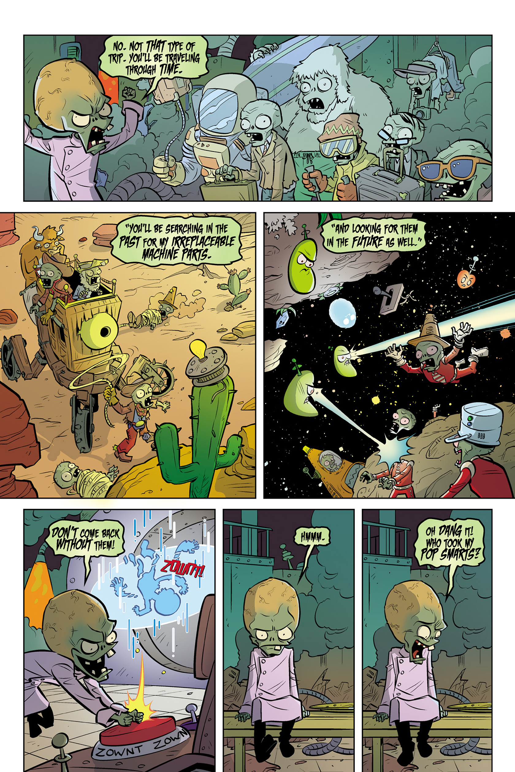 Read online Plants vs. Zombies: Timepocalypse comic -  Issue #1 - 8