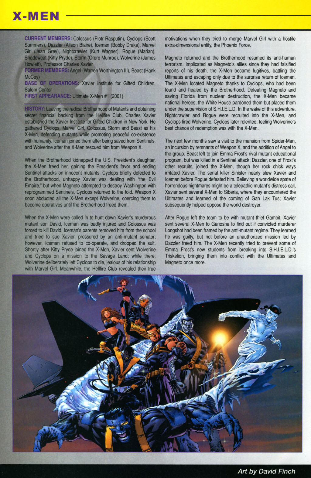 Read online Official Handbook of the Ultimate Marvel Universe: The Ultimates & X-Men 2005 comic -  Issue # Full - 48