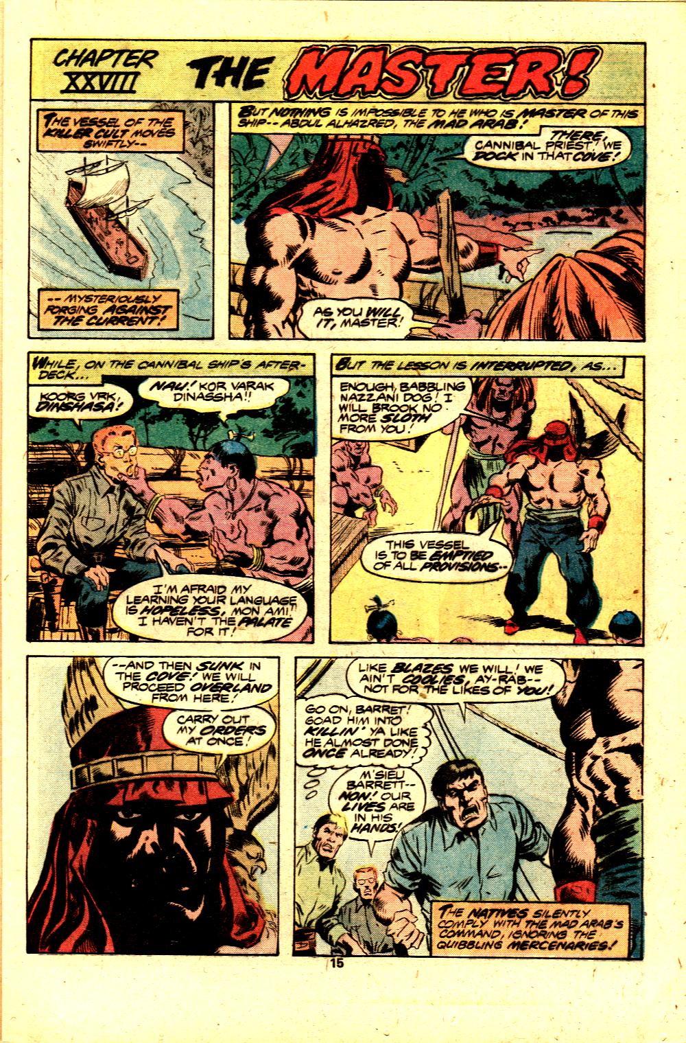 Read online Tarzan (1977) comic -  Issue #20 - 10
