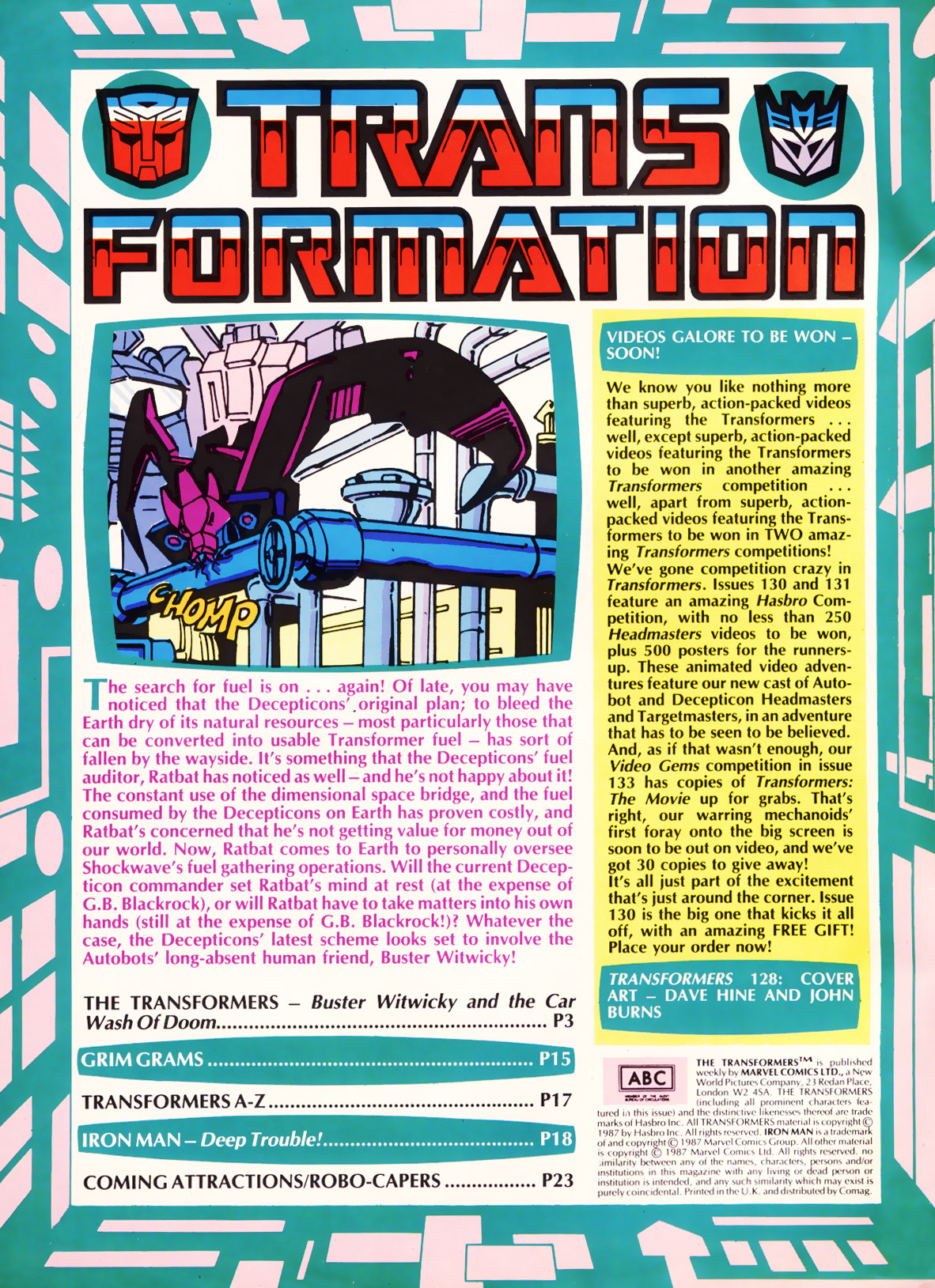 Read online The Transformers (UK) comic -  Issue #128 - 2