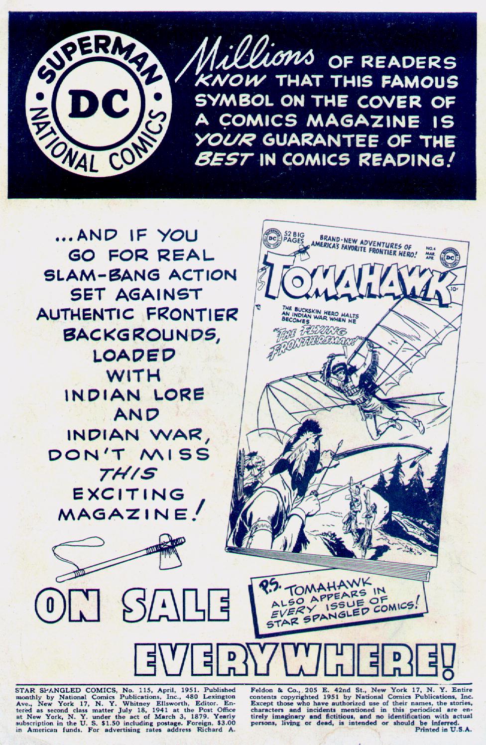 Read online Star Spangled Comics comic -  Issue #115 - 2