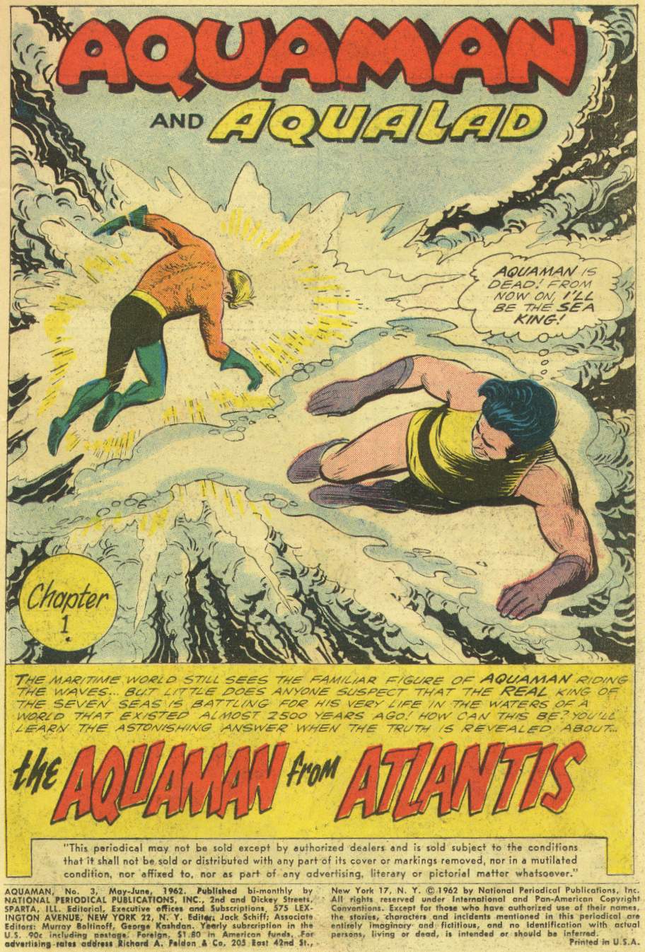 Read online Aquaman (1962) comic -  Issue #3 - 3