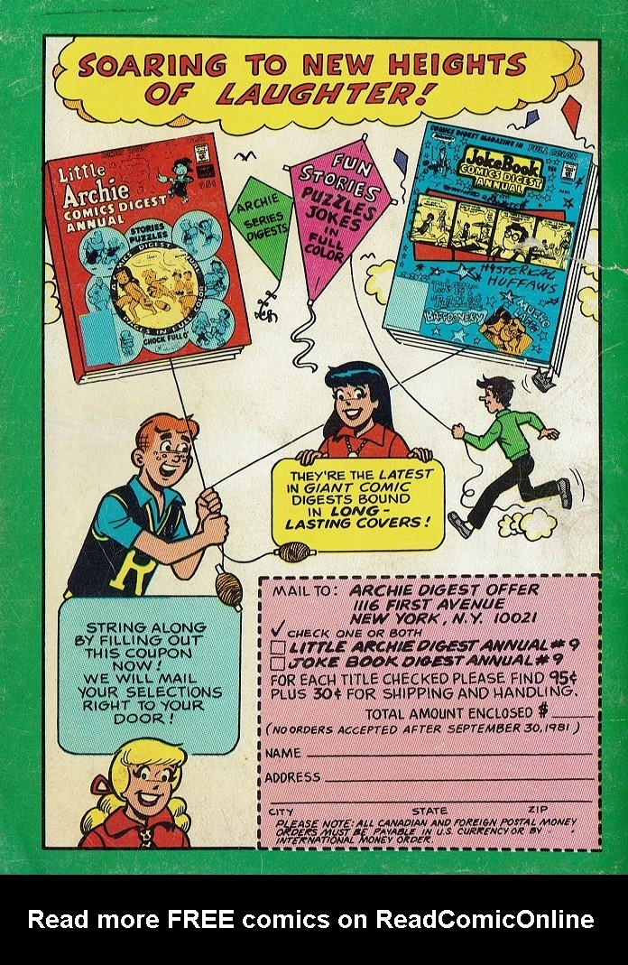 Read online Archie Annual Digest Magazine comic -  Issue #39 - 67