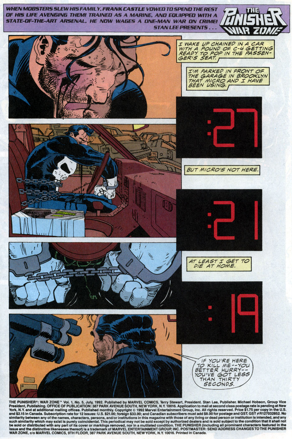 Read online The Punisher War Zone comic -  Issue #5 - 2