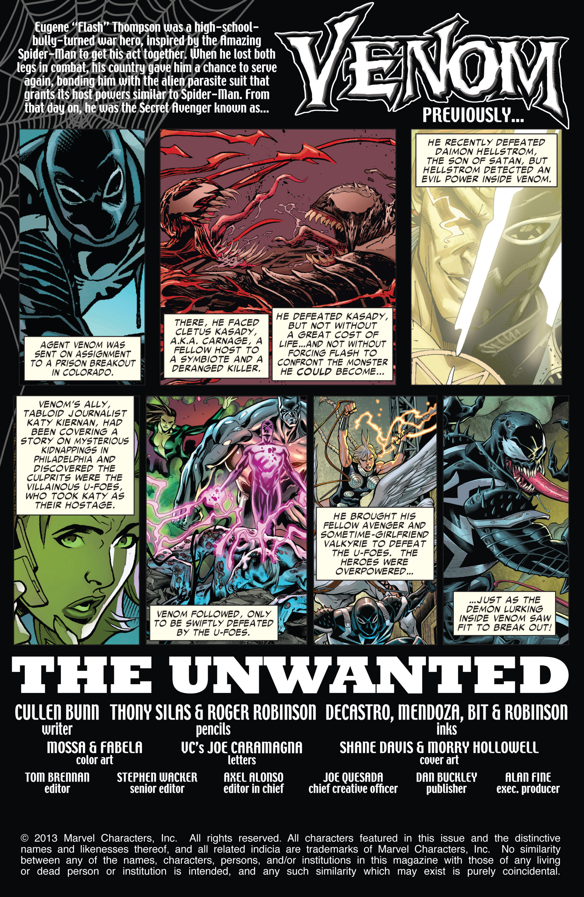Read online Venom (2011) comic -  Issue #30 - 2
