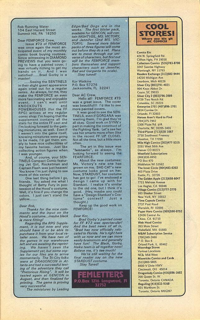 Read online Femforce comic -  Issue #75 - 30