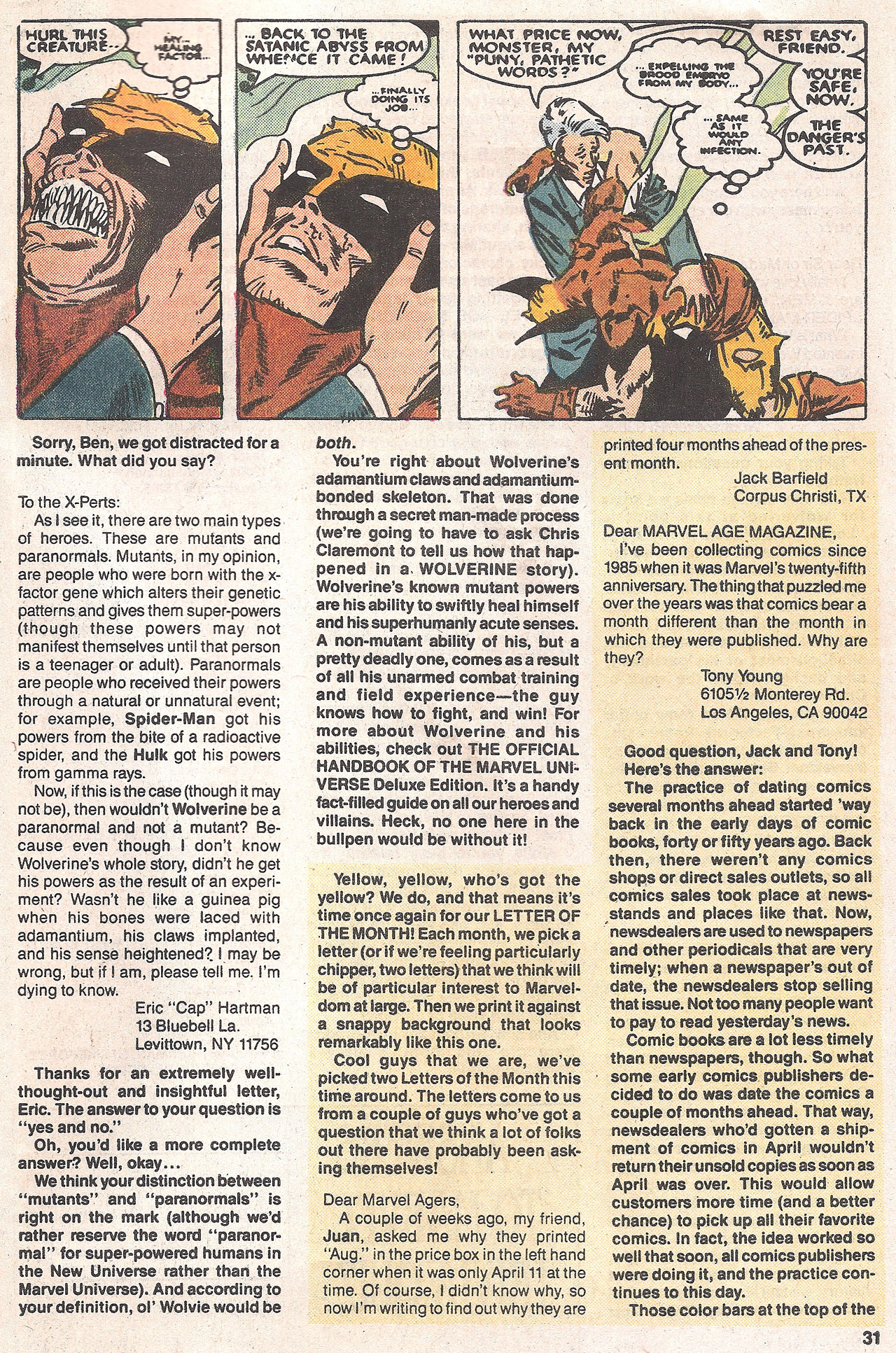 Read online Marvel Age comic -  Issue #69 - 32