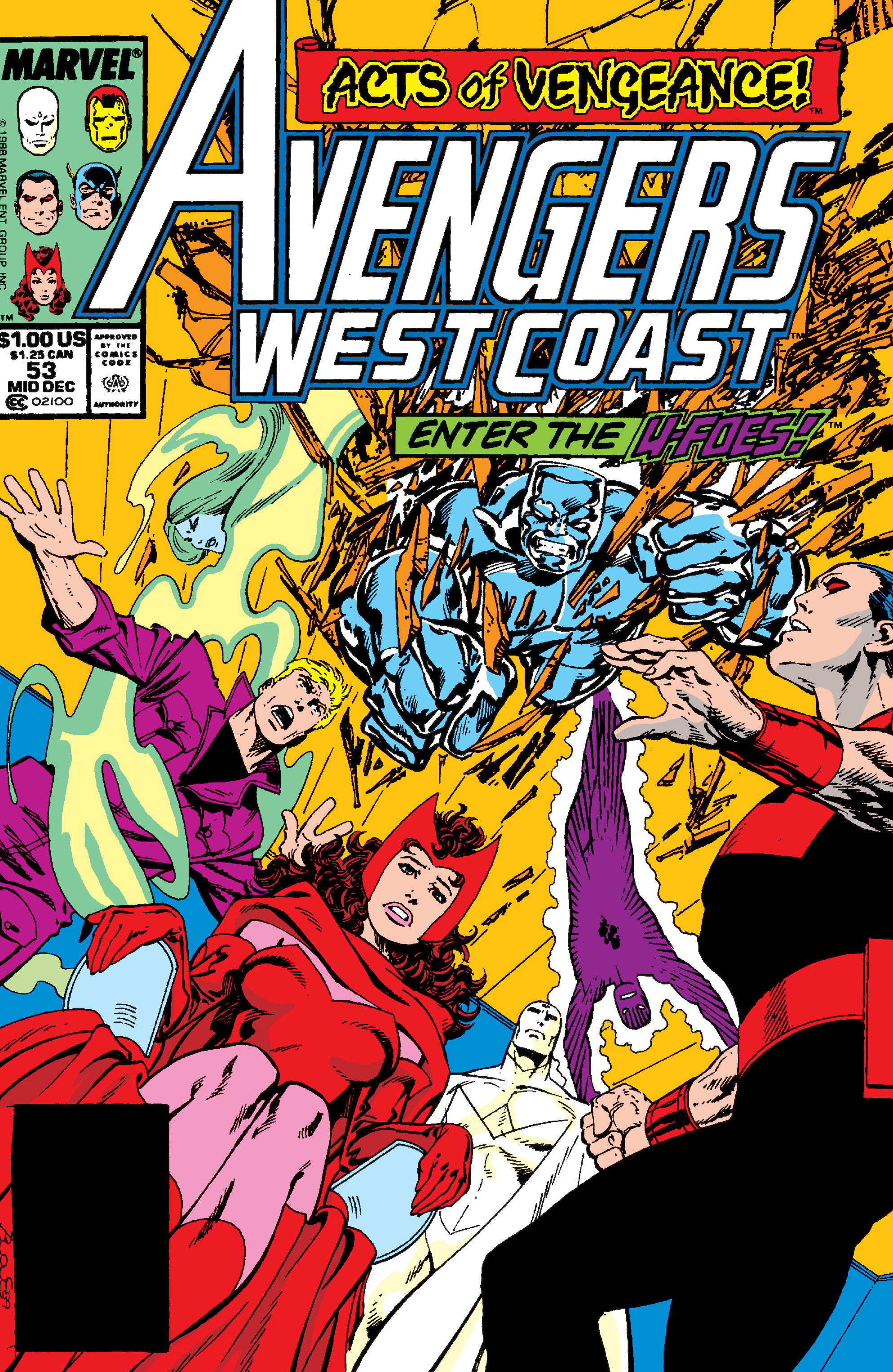 Read online Avengers West Coast (1989) comic -  Issue #53 - 1