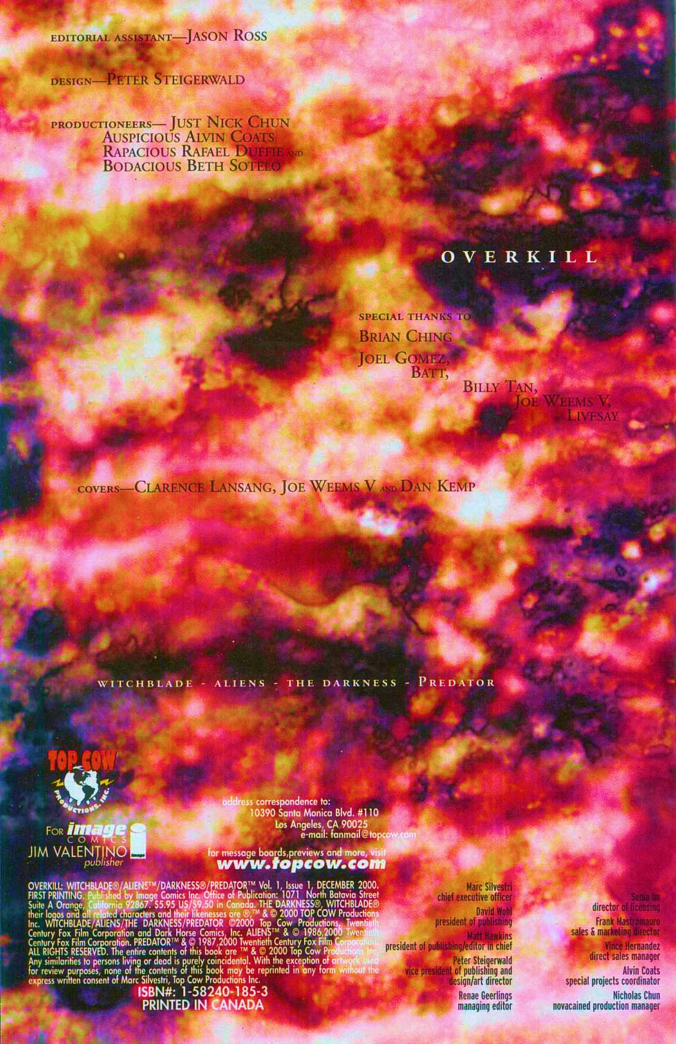 Read online Overkill: Witchblade/Aliens/Darkness/Predator comic -  Issue #1 - 8