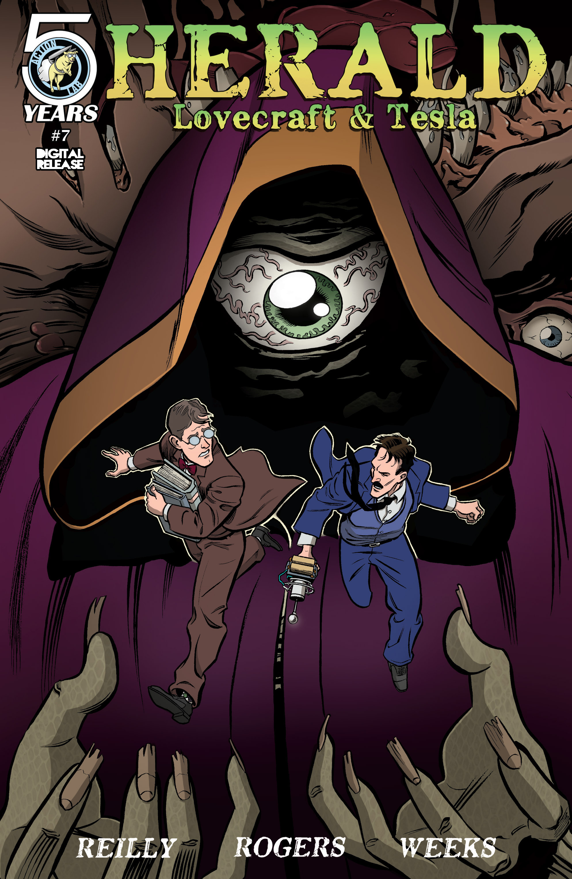 Read online Herald: Lovecraft and Tesla comic -  Issue #7 - 1