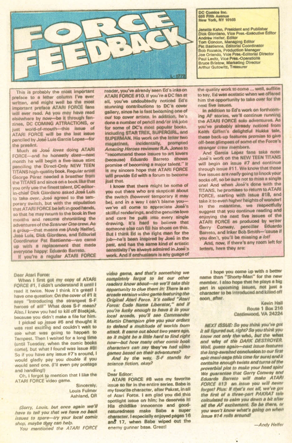 Read online Atari Force (1984) comic -  Issue #12 - 26