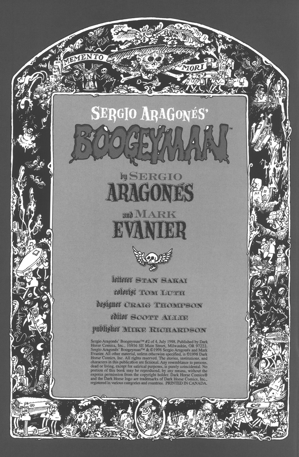 Read online Sergio Aragonés Boogeyman comic -  Issue #2 - 2