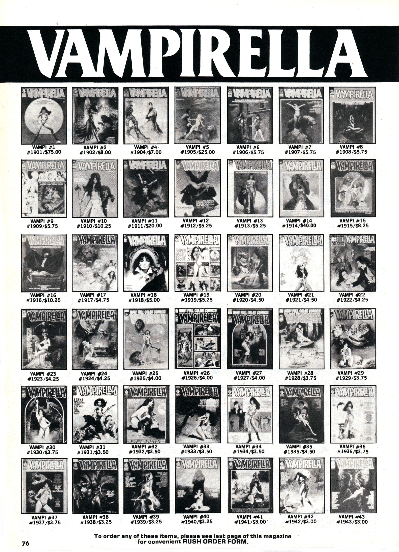 Read online Vampirella (1969) comic -  Issue #76 - 76