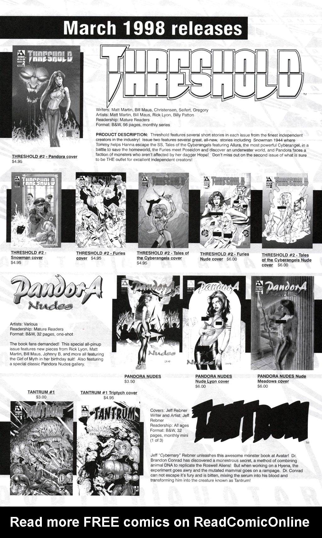 Read online Threshold (1998) comic -  Issue #1 - 52
