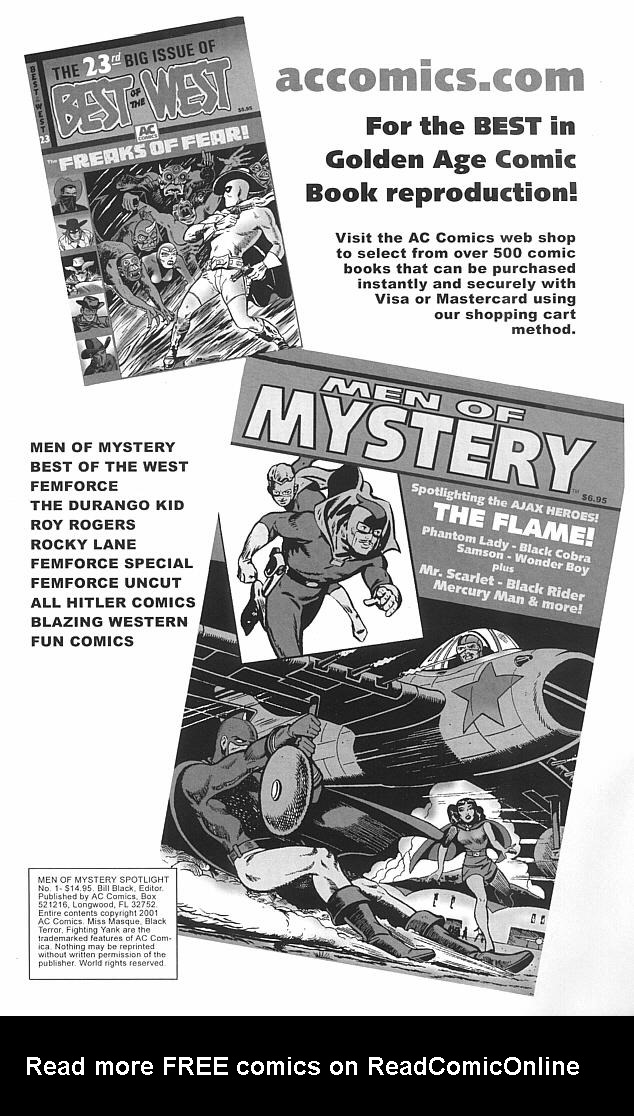 Read online Men of Mystery Spotlight Special comic -  Issue # TPB 1 - 2