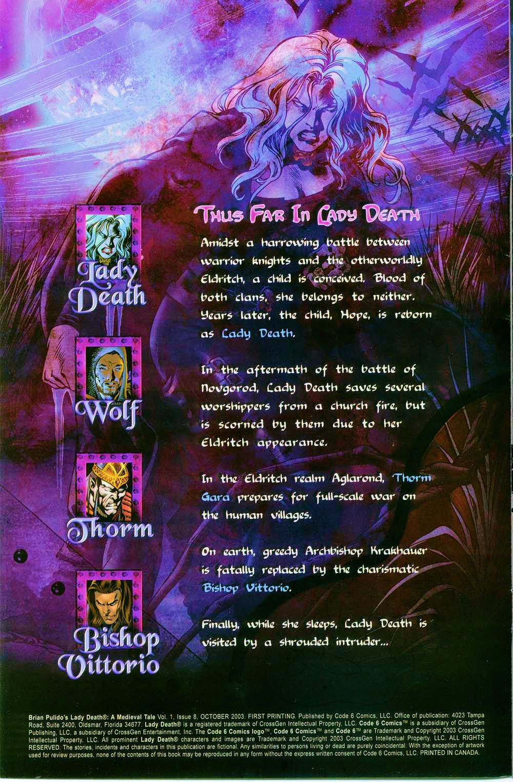 Read online Lady Death: A Medieval Tale comic -  Issue #8 - 2