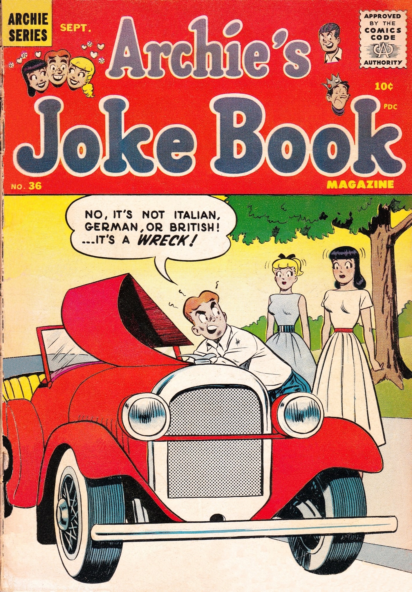Read online Archie's Joke Book Magazine comic -  Issue #36 - 1