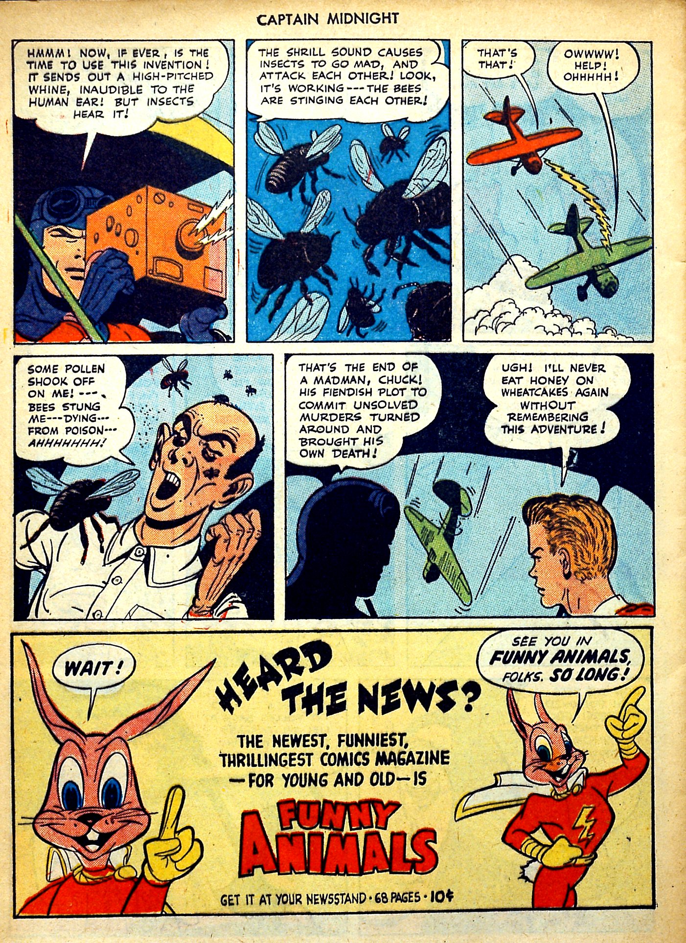 Read online Captain Midnight (1942) comic -  Issue #35 - 33
