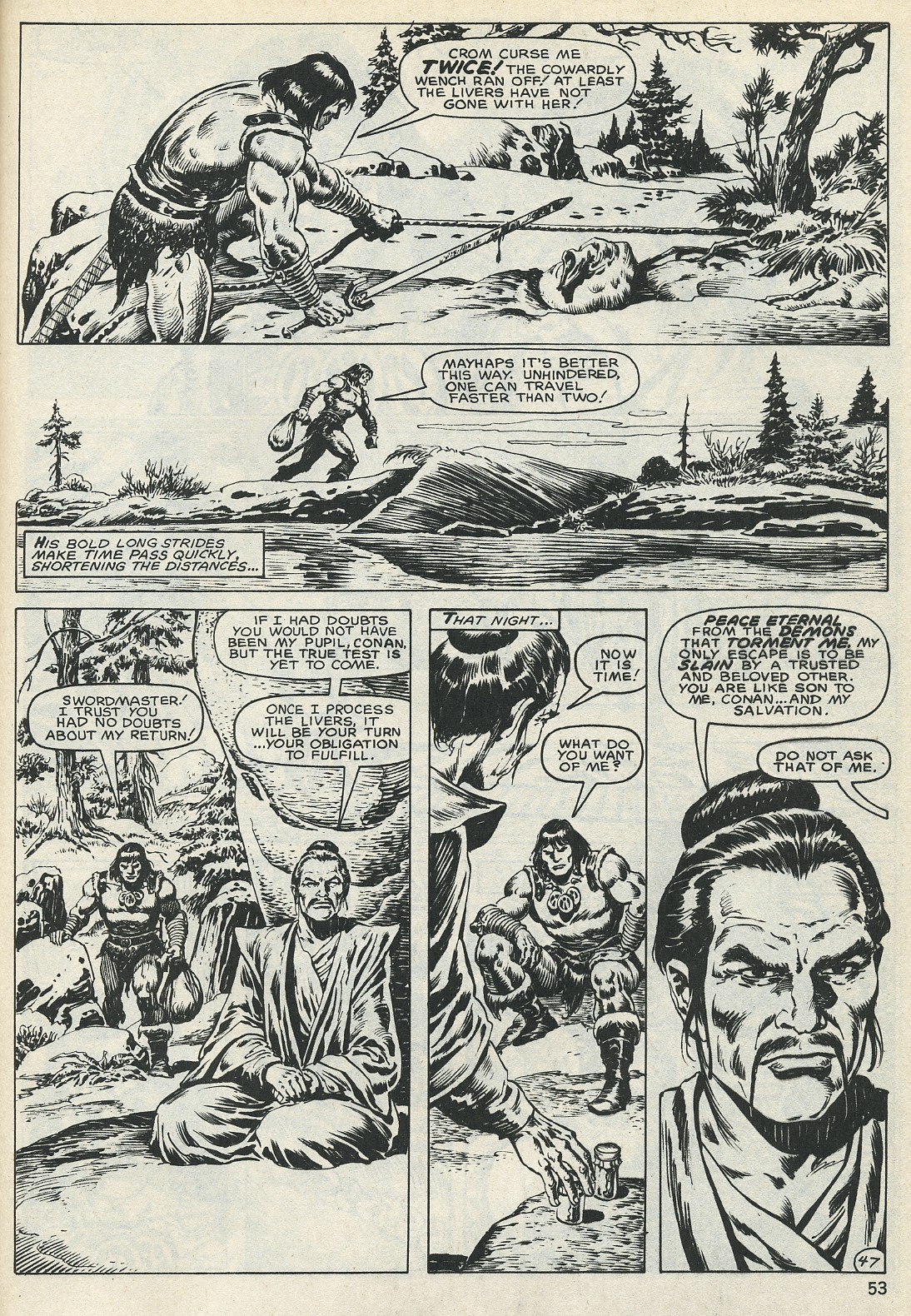 Read online The Savage Sword Of Conan comic -  Issue #132 - 53