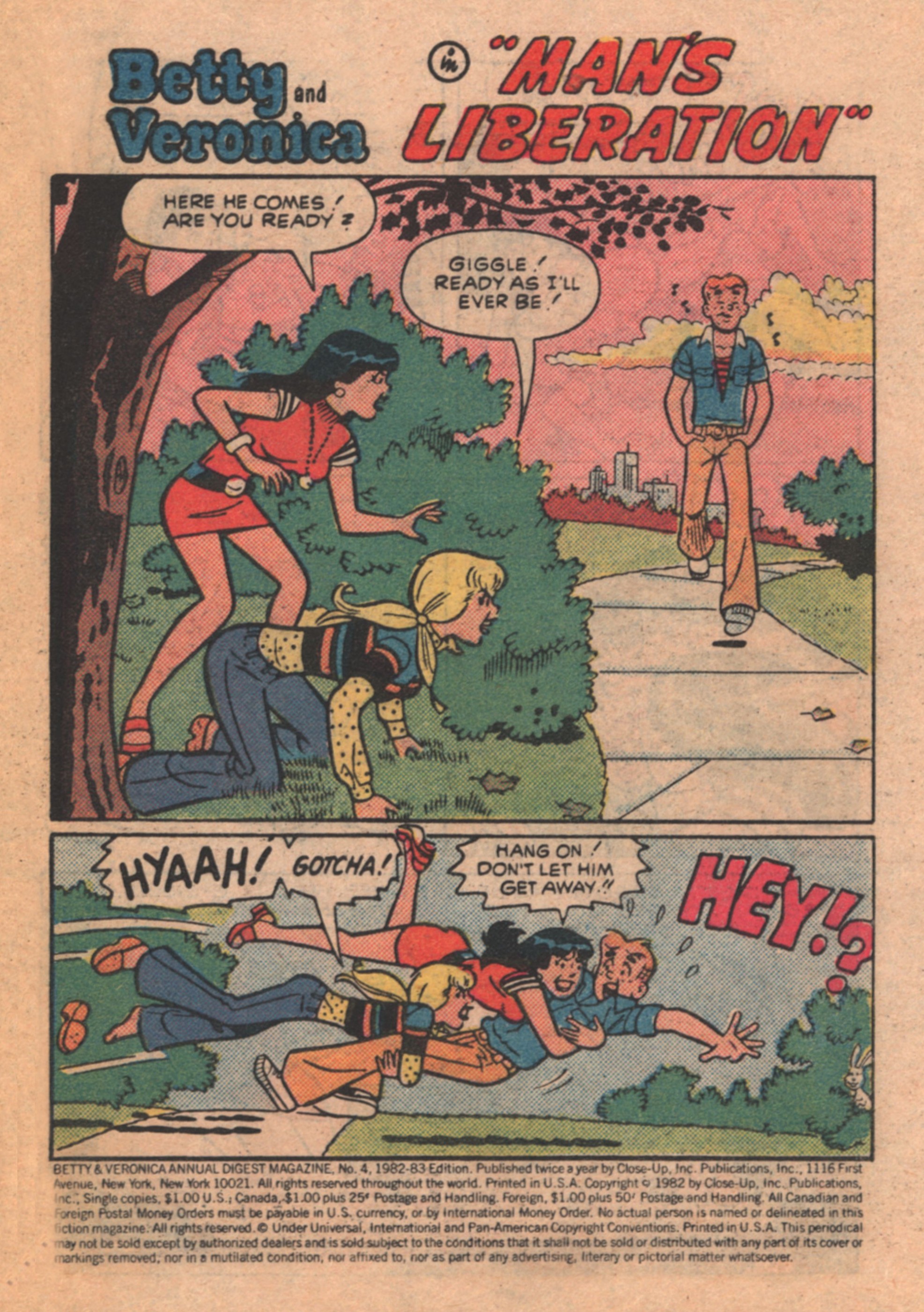 Read online Betty and Veronica Digest Magazine comic -  Issue #4 - 3