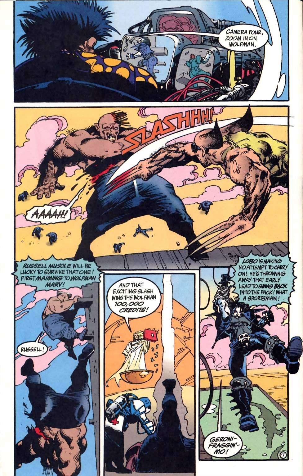 Read online Lobo: Unamerican Gladiators comic -  Issue #2 - 8