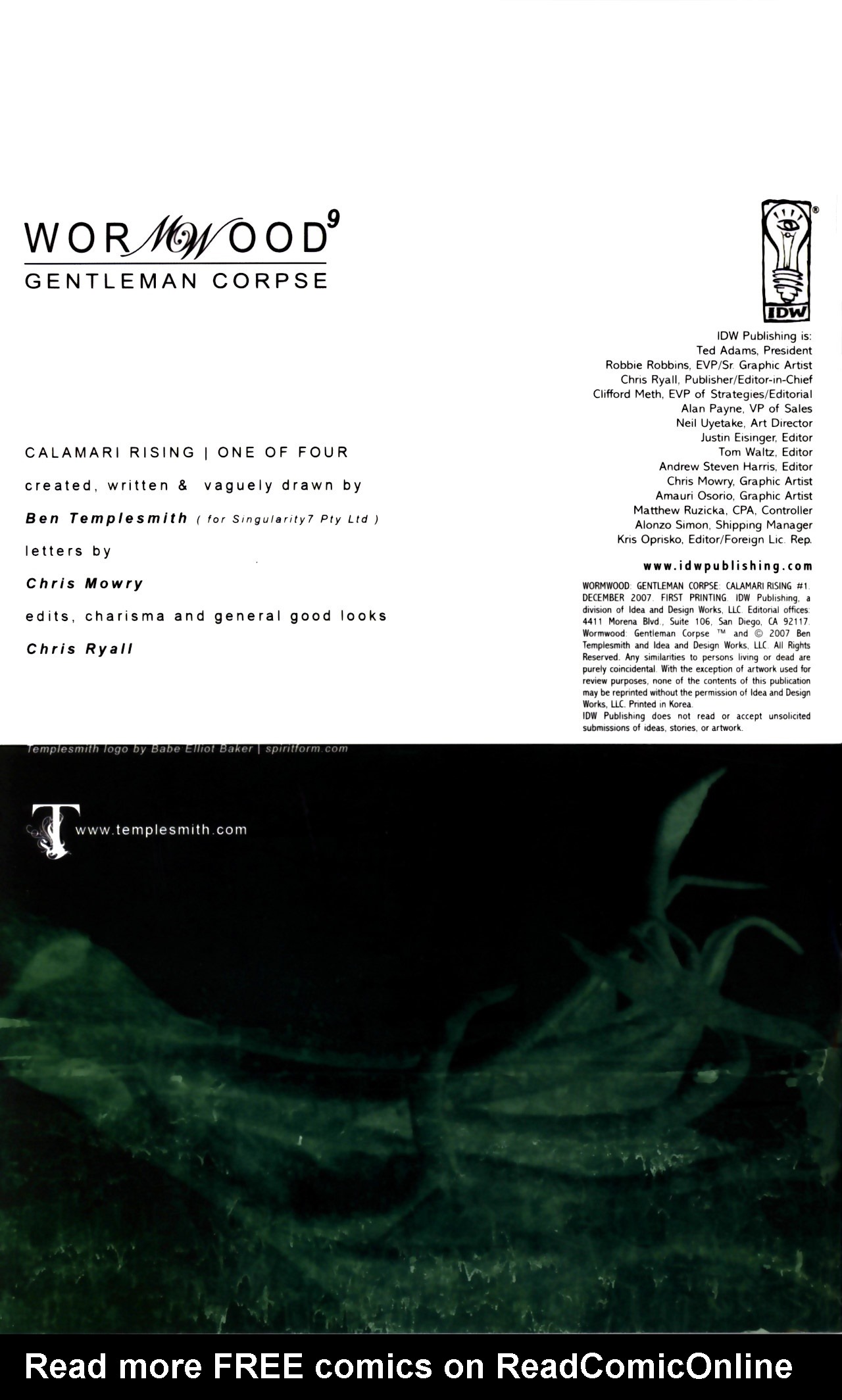 Read online Wormwood: Gentleman Corpse comic -  Issue #9 - 2