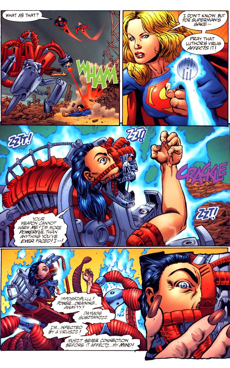 Read online Superman vs. The Terminator: Death to the Future comic -  Issue #4 - 21