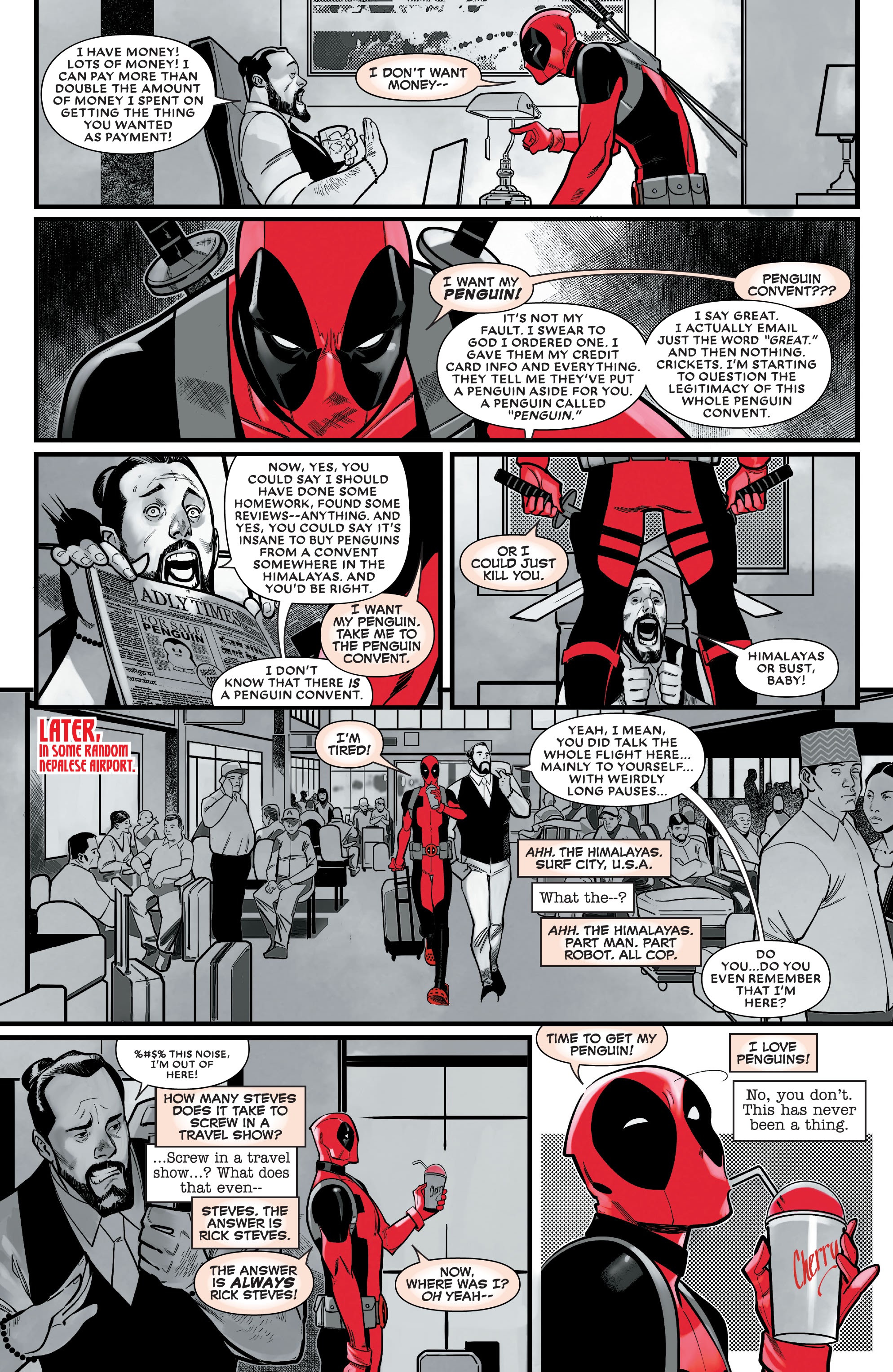 Read online Deadpool: Black, White & Blood comic -  Issue #3 - 7