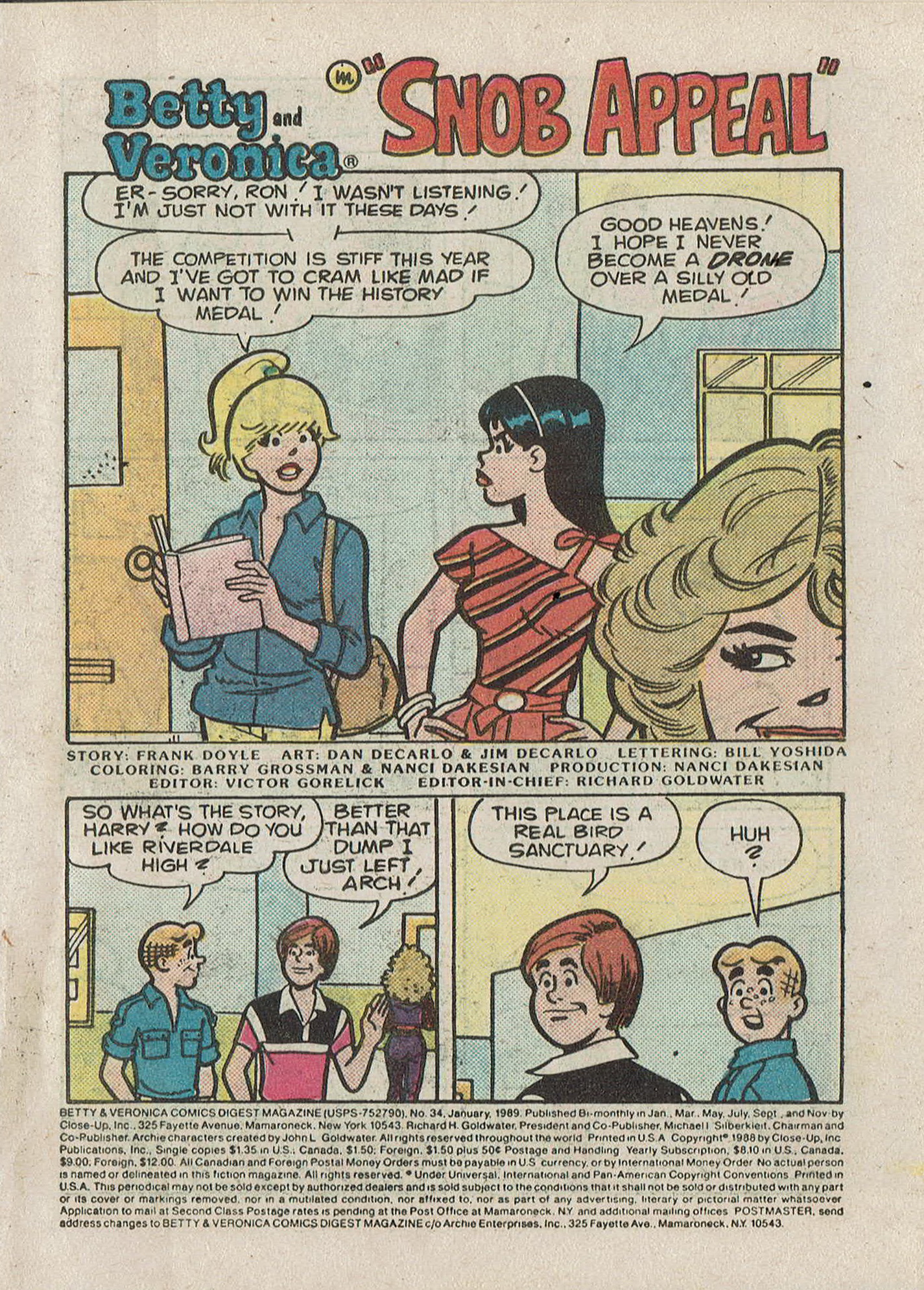 Read online Betty and Veronica Digest Magazine comic -  Issue #34 - 3