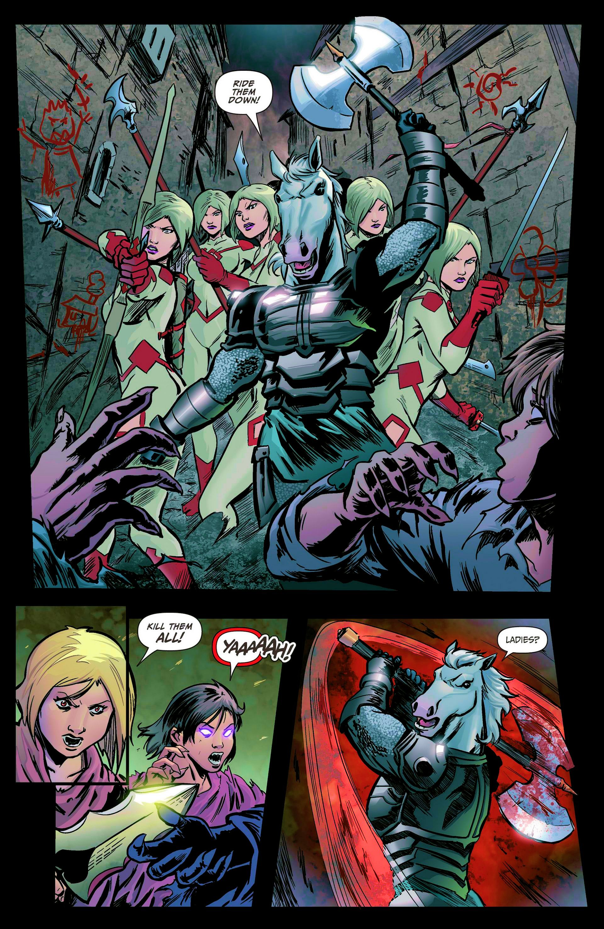 Read online Grimm Fairy Tales presents Wonderland: Clash of Queens comic -  Issue #3 - 17