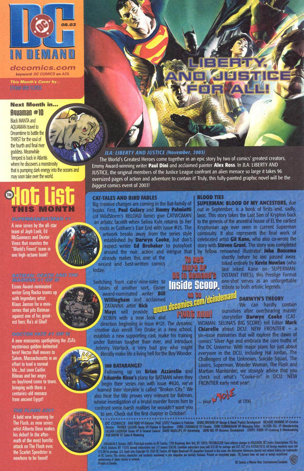 Aquaman (2003) Issue #9 #9 - English 25
