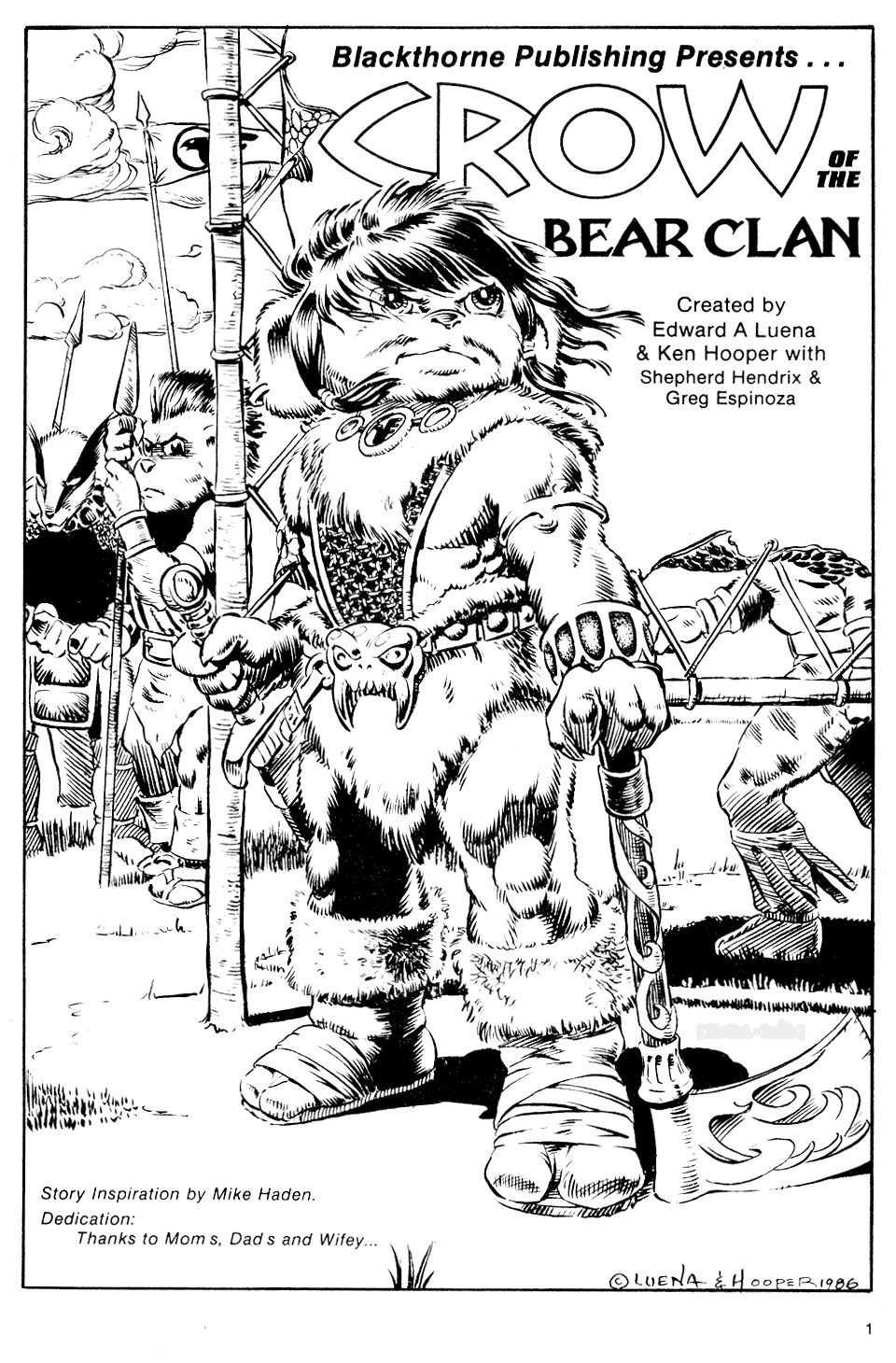 Read online Crow of the Bear Clan comic -  Issue #1 - 3