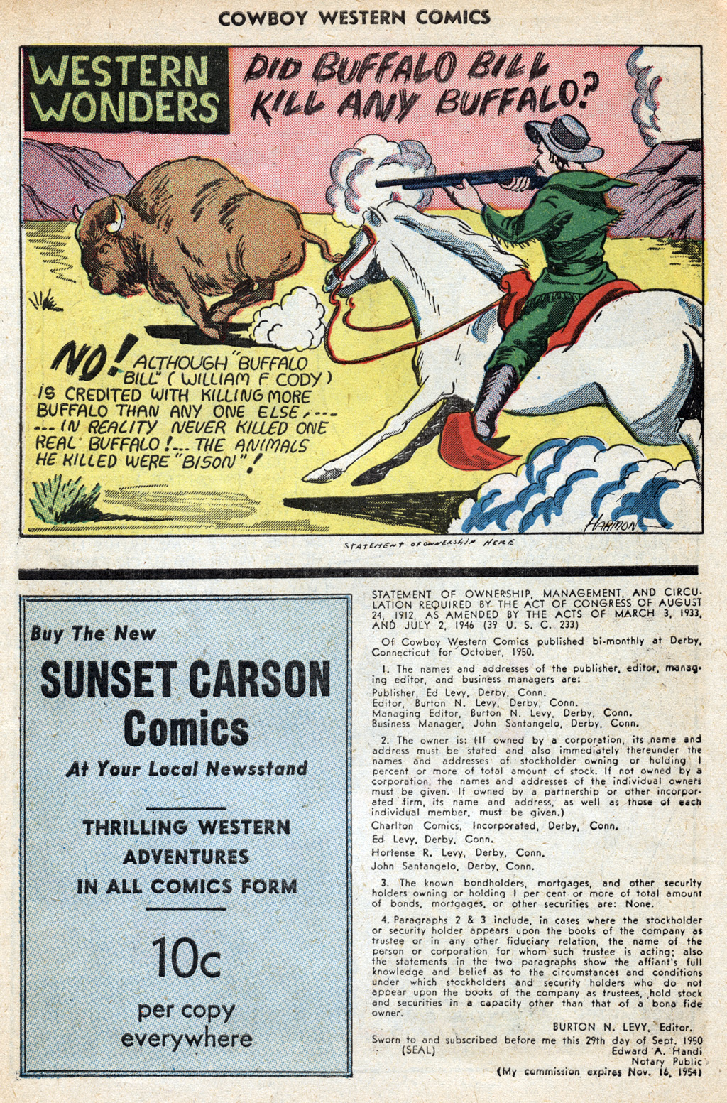 Read online Cowboy Western Comics (1948) comic -  Issue #32 - 30