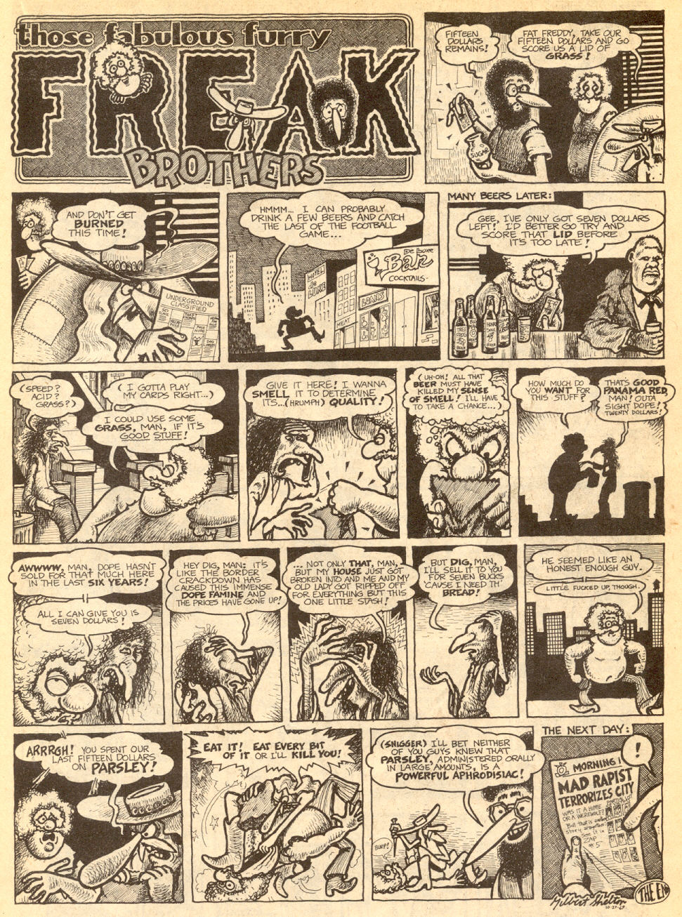 Read online The Fabulous Furry Freak Brothers comic -  Issue #1 - 19