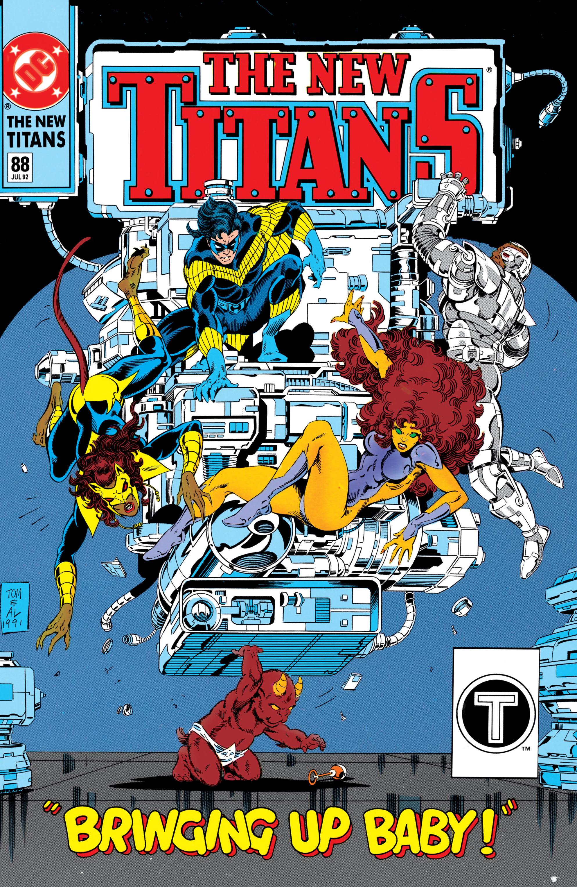 Read online The New Titans (1988) comic -  Issue #88 - 1