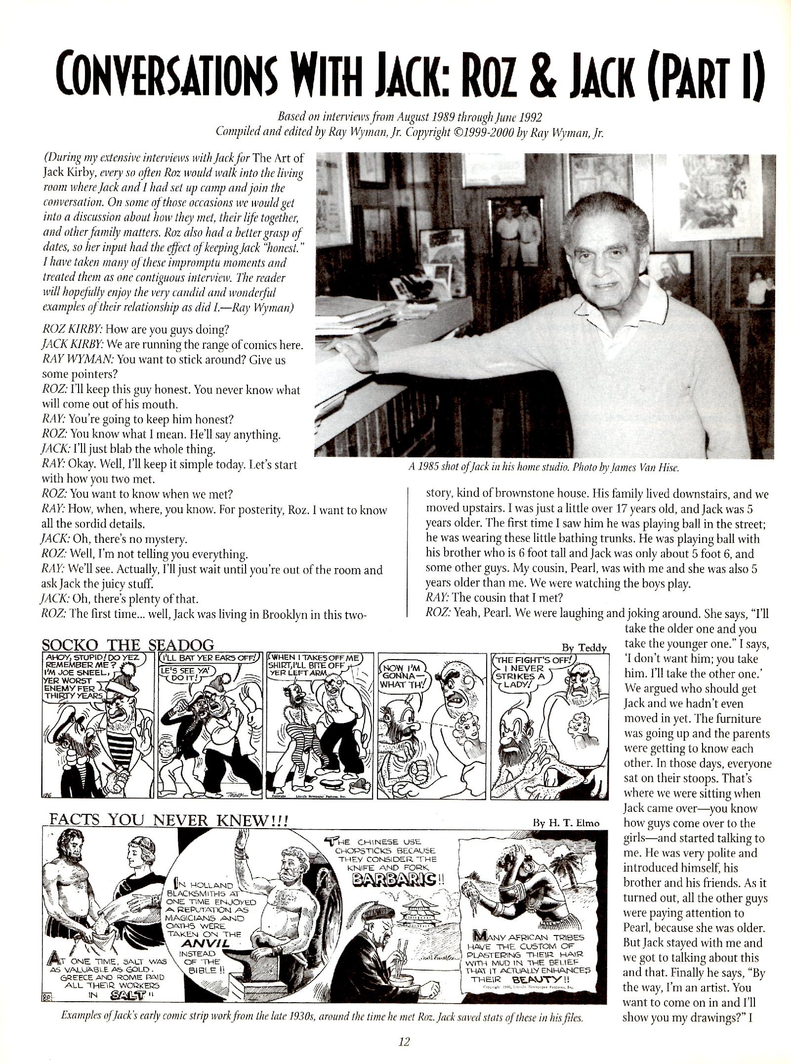 Read online The Jack Kirby Collector comic -  Issue #29 - 12