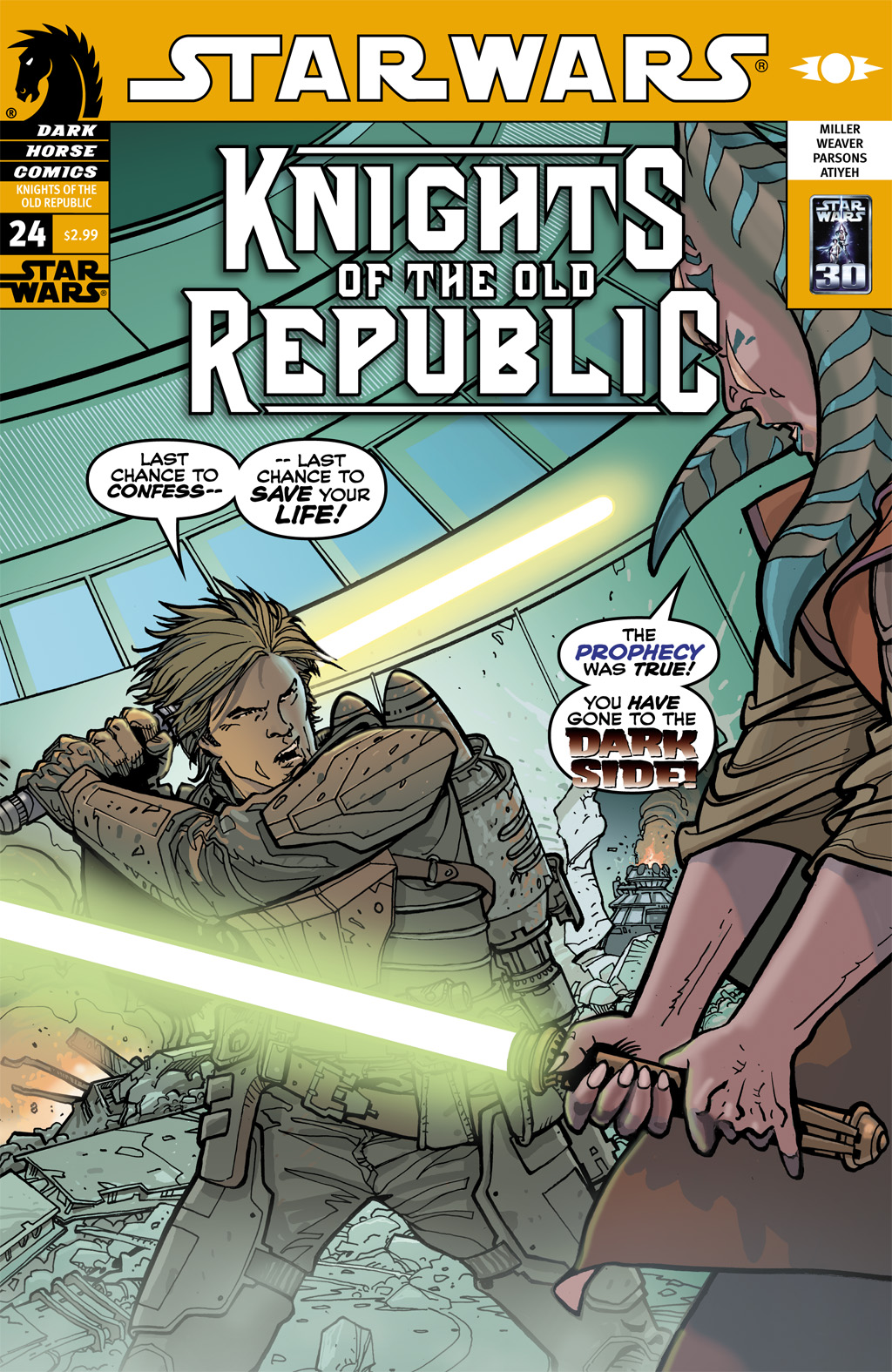 Read online Star Wars: Knights Of The Old Republic comic -  Issue #24 - 1