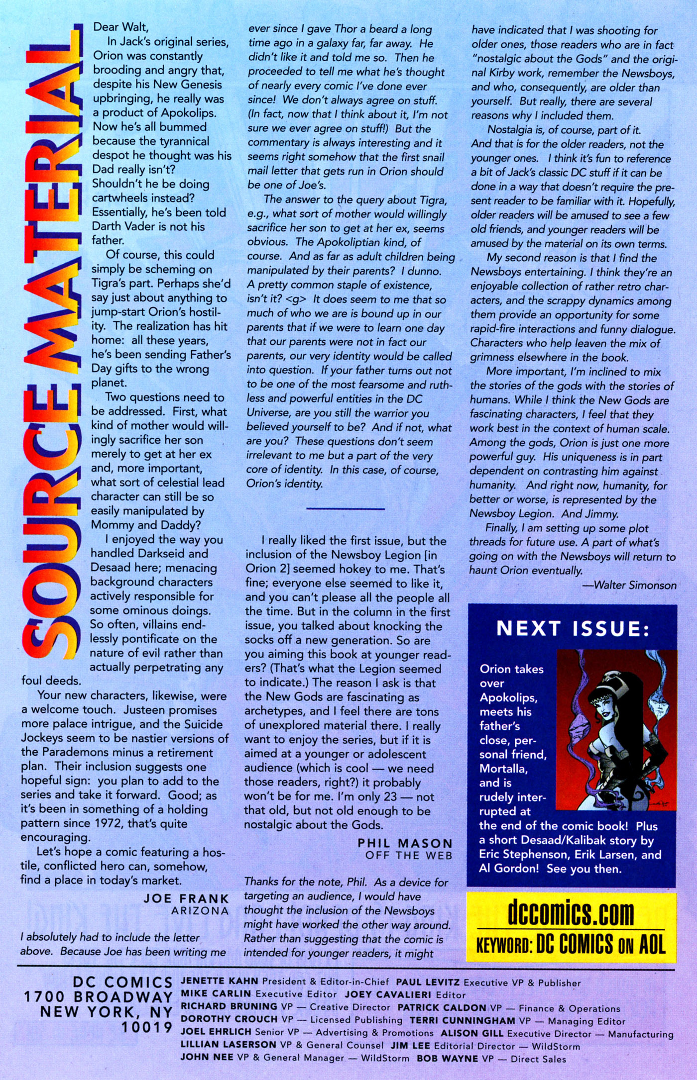 Read online Orion comic -  Issue #5 - 22