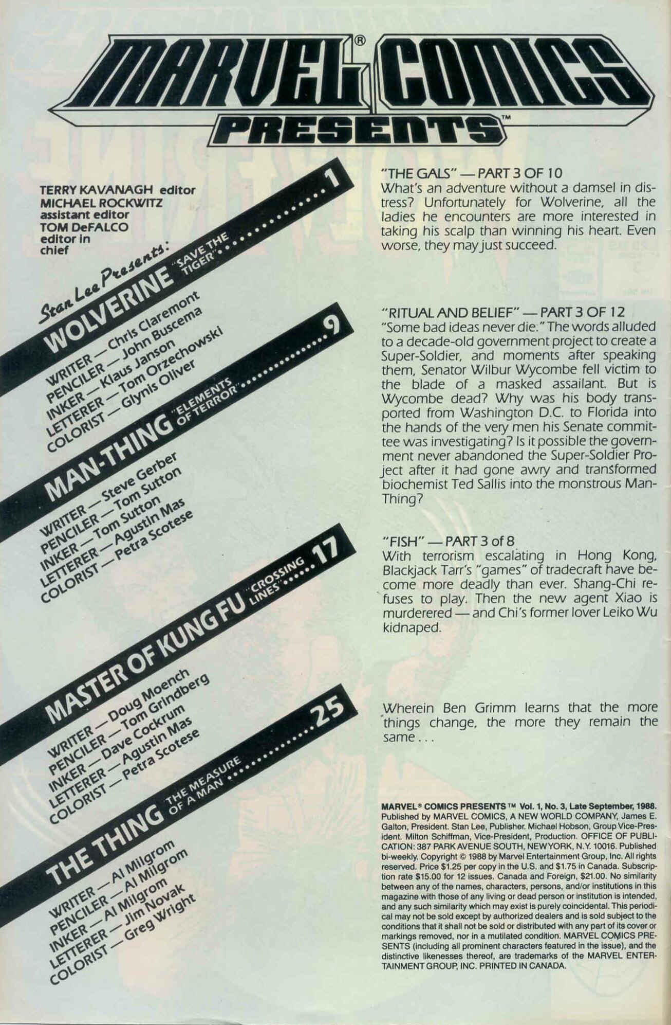Read online Marvel Comics Presents (1988) comic -  Issue #3 - 2
