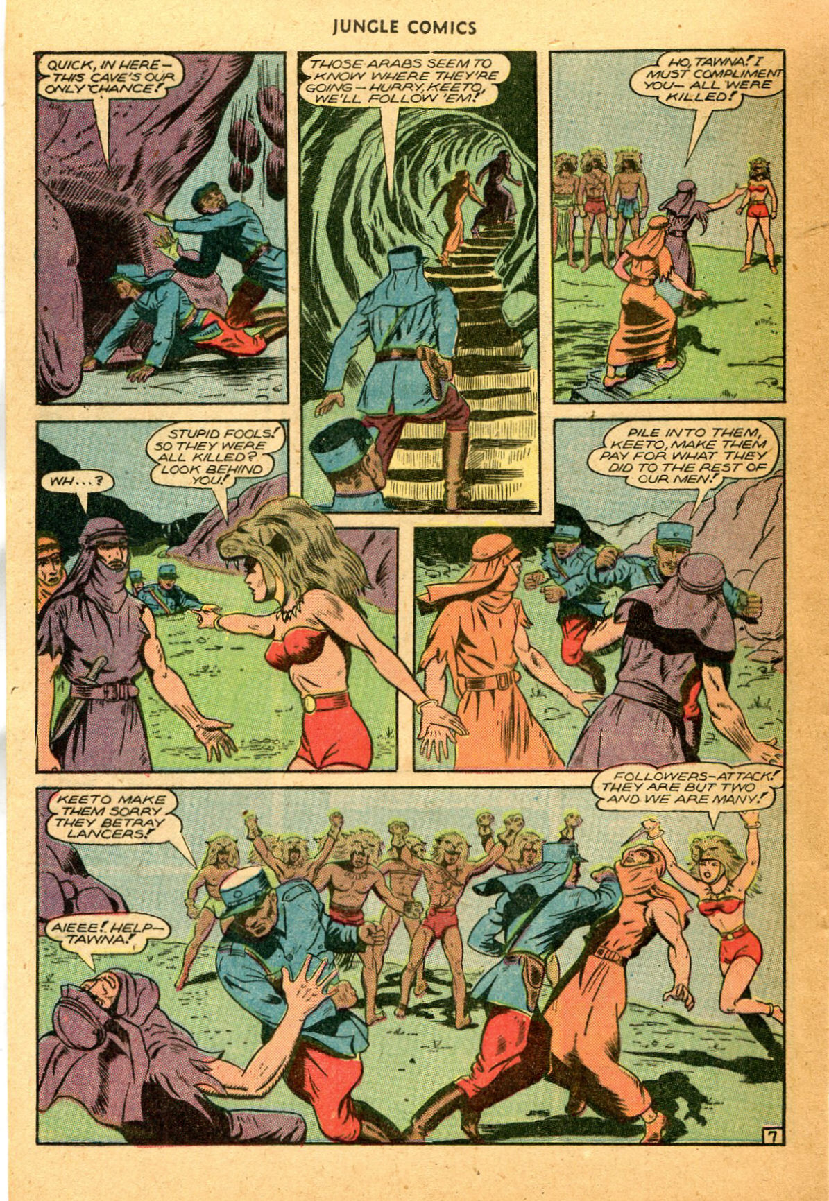 Read online Jungle Comics comic -  Issue #74 - 35