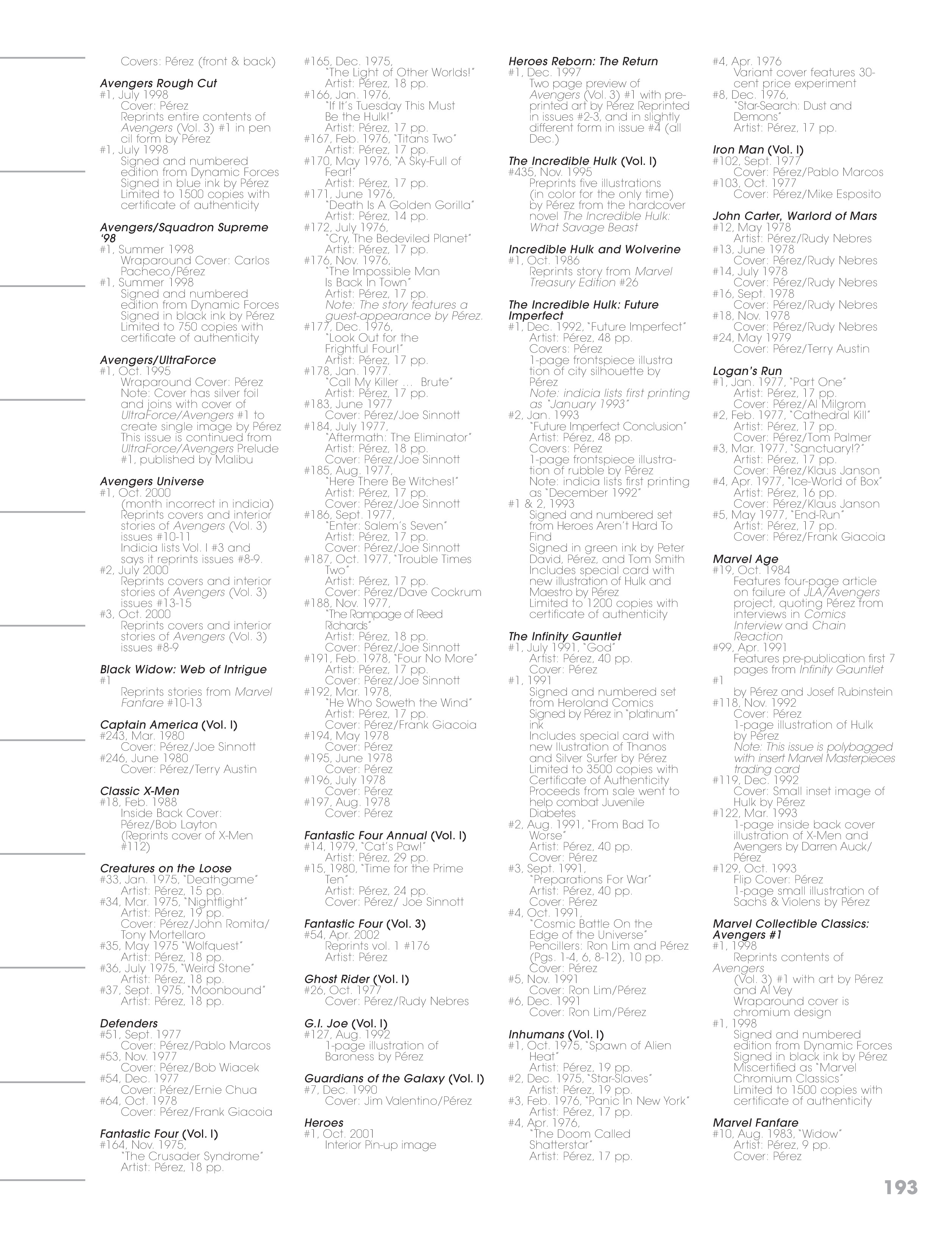 Read online George Perez Storyteller comic -  Issue # TPB 2 (Part 2) - 70