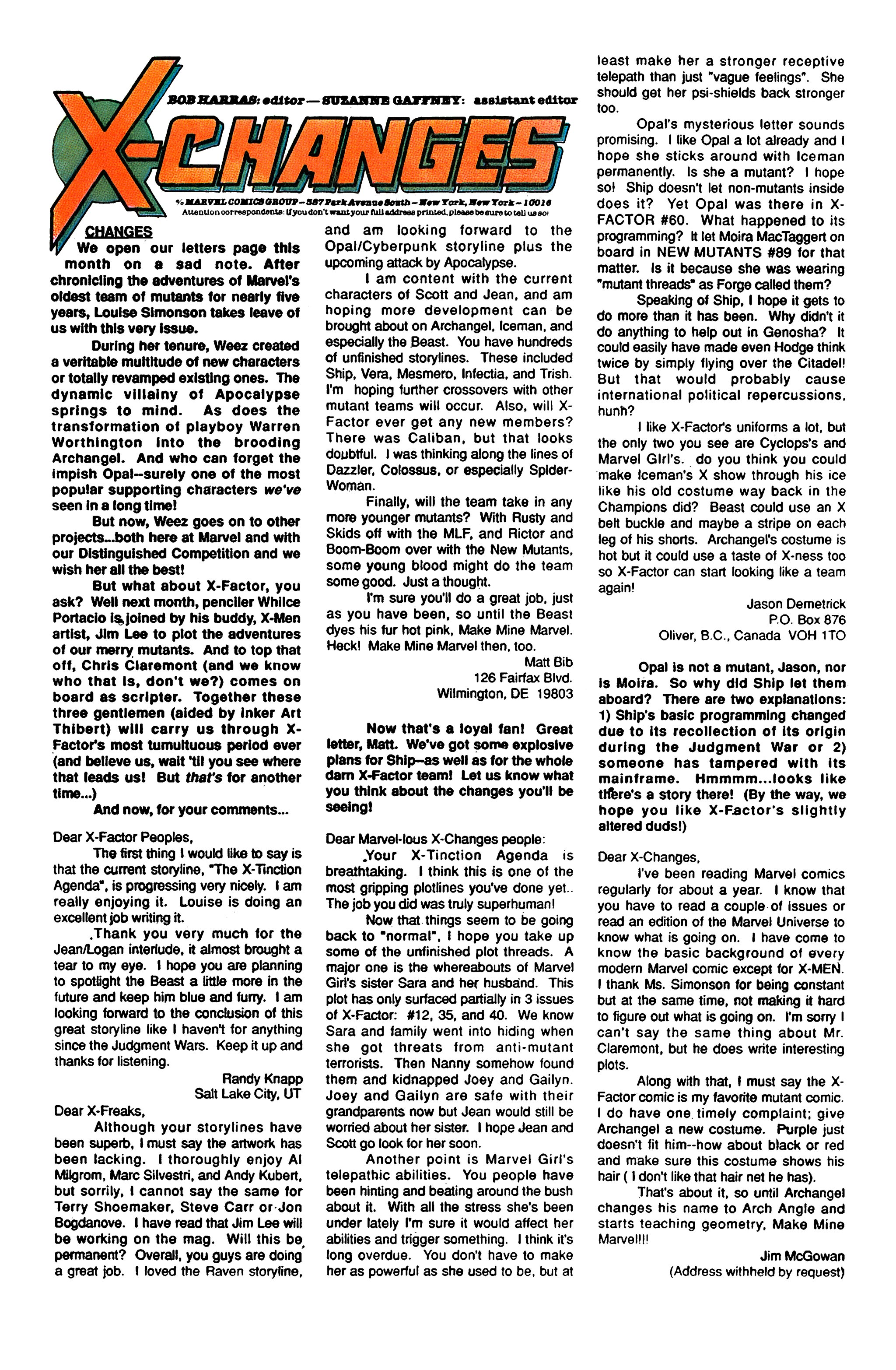 X-Factor (1986) 64 Page 23